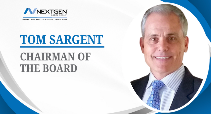 Tom Sargent named chairman of NextGen Label Group’s Board of Directors